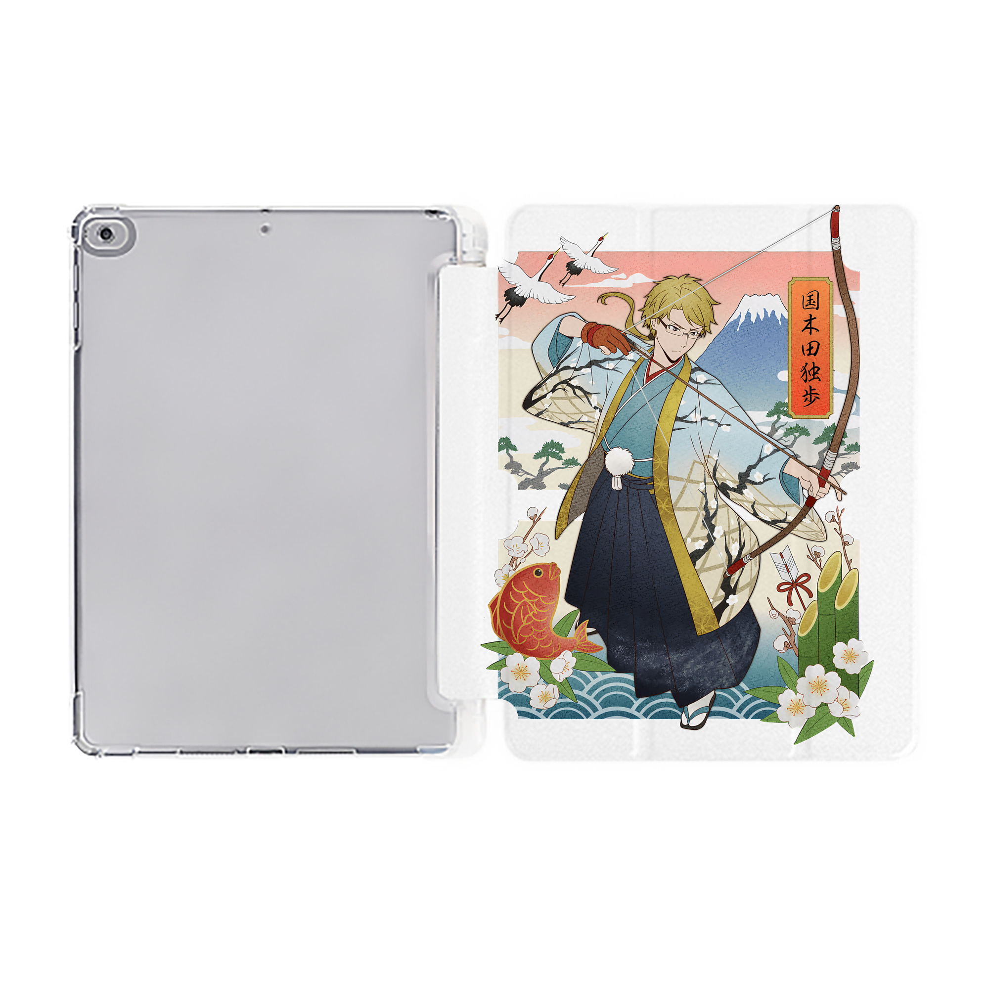 （画像用） 文豪ストレイドッグス Bungo Stray Dogs IPad ケース ペン収納付き 三つ折りスタンド PUレザー×シリコン 対応機種9.5/10.5/10.9インチ